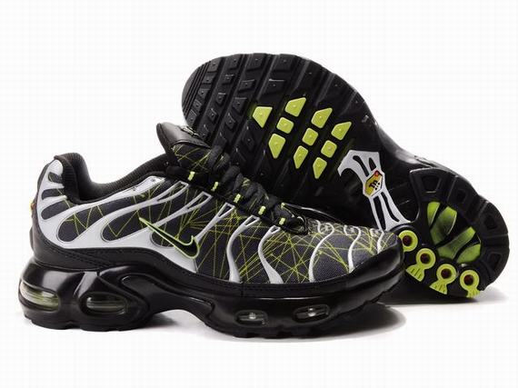 New Men'S Nike Air Max Tn Black/ Greenyellow/ White